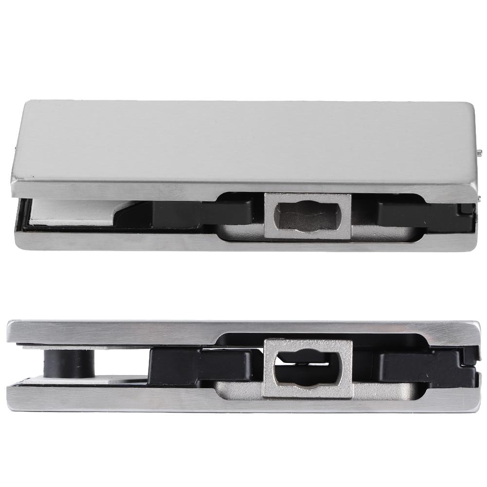 Frameless Glass Door Floor Lock Steel Rotating Bottom Clamp Security Door Closer Spring