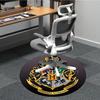 1pz Tappeto Stemma di Hogwarts, Tondo Antiscivolo Durevole Grande Dimensioni Tappeto da Ufficio, Adatto per Ufficio, Bella Decorazione