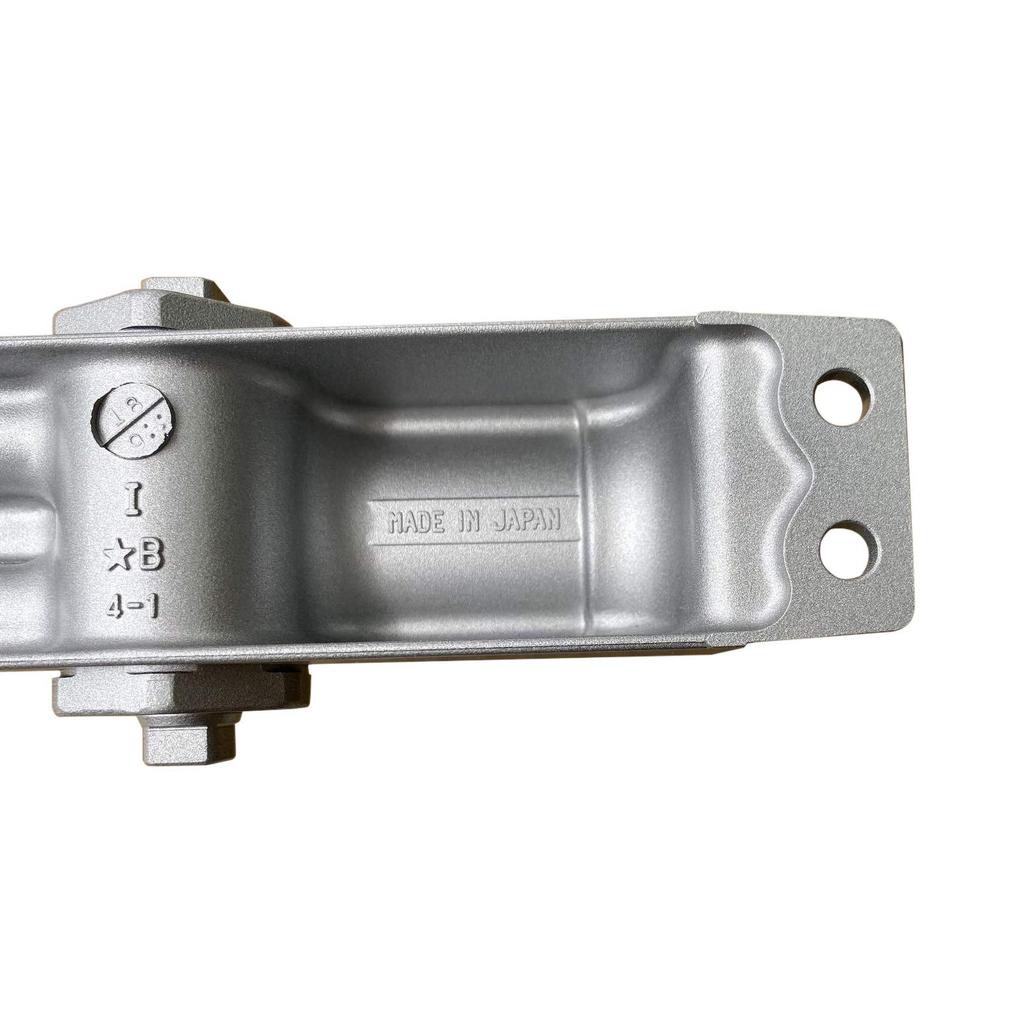 Nippon Door Check Manufacturing New Star Parallel Type Door Closer with Stop, Silver P-181 (1 Piece)