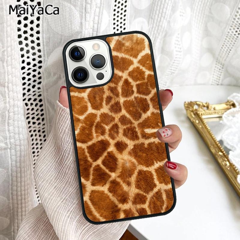 Giraffe Skin Pattern Phone Case Cover For iPhone 17 Air 16 15 6s Plus 11 12 13 14 Pro Max Shell Coque