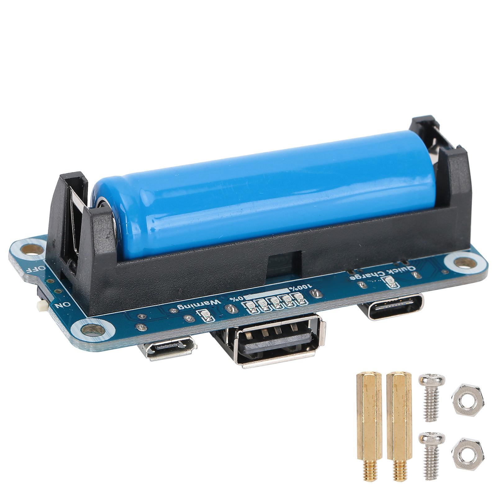 

Extension Board for Raspberry Pi 4B Lithium Battery Mobile Power Module Fast Charging