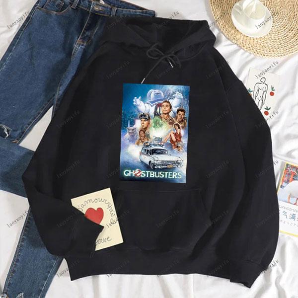 Ghostbusters Fashion Anime Casual Men's Hoodie Women and Men Sweatshirt Drop Shoulder Tracksuit Autumn and Winter Sweatshirt