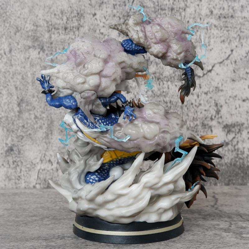 23cm One Piece Figures Luffy Vs Kaidou Anime Figures Luffy Gear 5 Statue Nika Luffy Figurine Gk Figurine Model Doll Toys Gift
