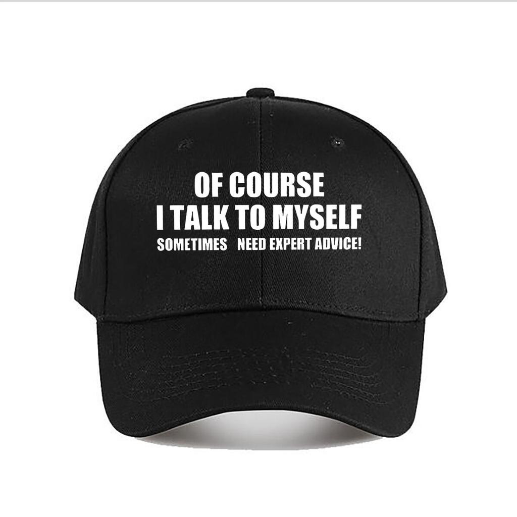 Funny SelfTalk Expert Advice Baseball Cap Fashion Unisex Sunhat Womens Outdoor Sports Snapback Cap
