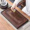 Engrave Pattern Chinese Kungfu Tea Tray Bamboo Drain Tea Table Simple Tea Drainage Board  Office