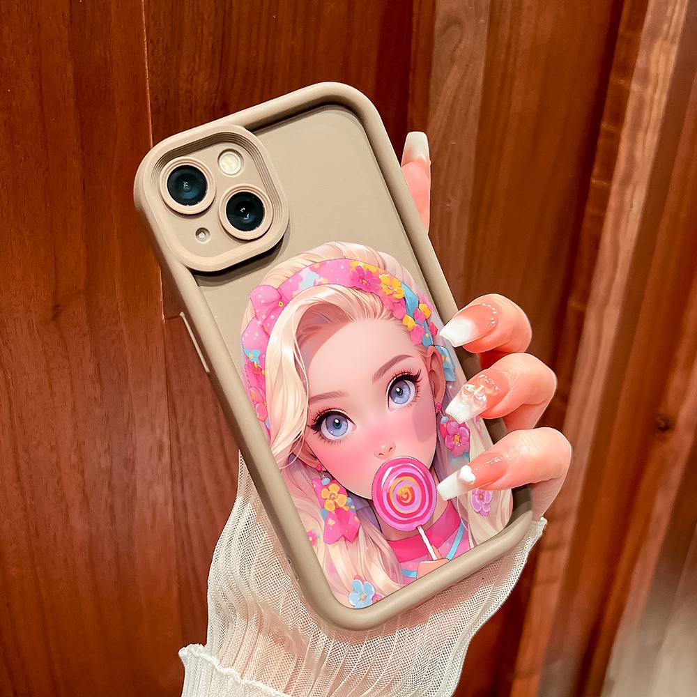 Soft Silicone Square Ladders Cartoon Pattern Full Cover Camera Protection Shockproof Case for OPPO Reno Realme OnePlus