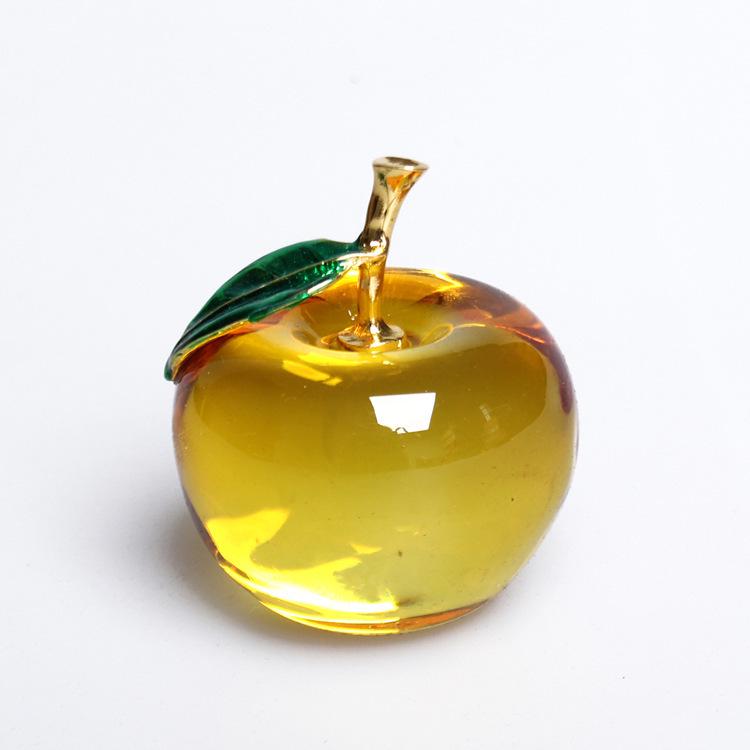 Red Crystal Apple Ornament - Christmas Eve Gift and Car Decoration