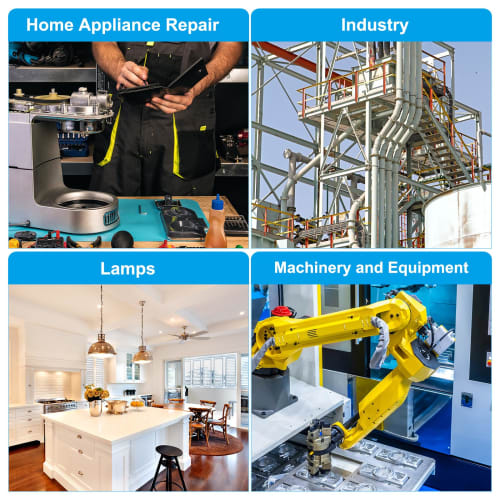 PATIKIL M6x1 Steel Hex Nuts, 50pcs, Metric Thread, Zinc Plated Finish, Hardware Nuts, Screw Bolt Fasteners, for Lamp Machine Repair, 2mm Height