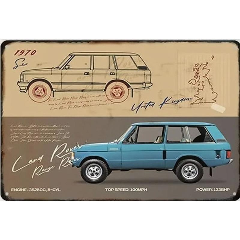 Garage Bar Metal Sign Vintage Wall Decor 20x30cm