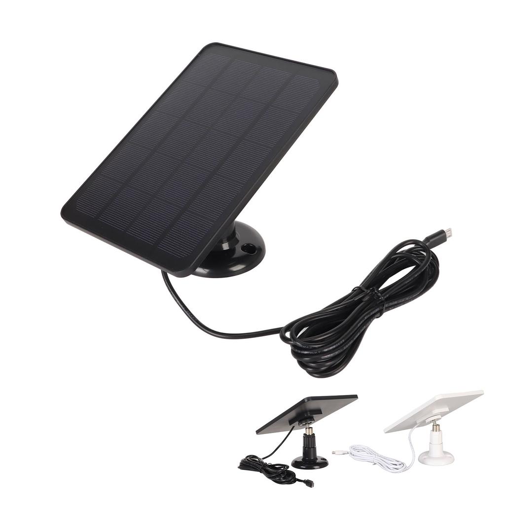 Kamera-Solarpanel, IP65, wasserdicht, Kamera-Ladegerät, 5 V, 4 W, hohe Effizienz für USB C