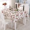 1pcs Lock Edge Printing Waterproof and Oil Proof Tablecloth Rectangular Plastic Table Mat Circular Desktop Protective Pads Restaurant Decoration