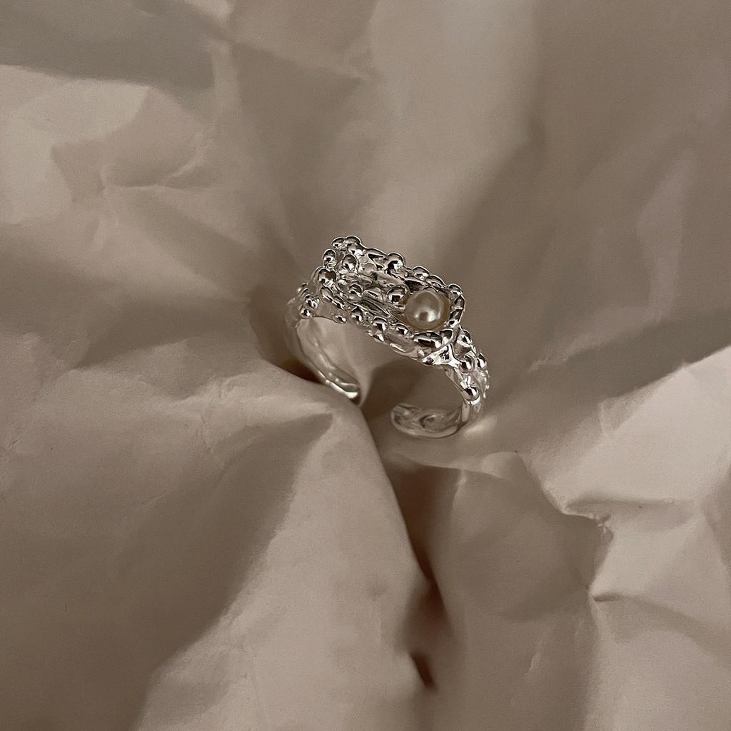 

Регулируемое Шикарное Медное Кольцо С Уникальным Жемчужным Акцентом Для Модной Женской Моды