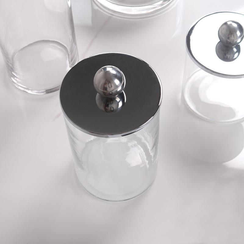 Modern Simple Decorative Storage Jar Bead Dot Glass Bottle Dining Table Sideboard Entrance Hall Candy Jar Model Room Decoration