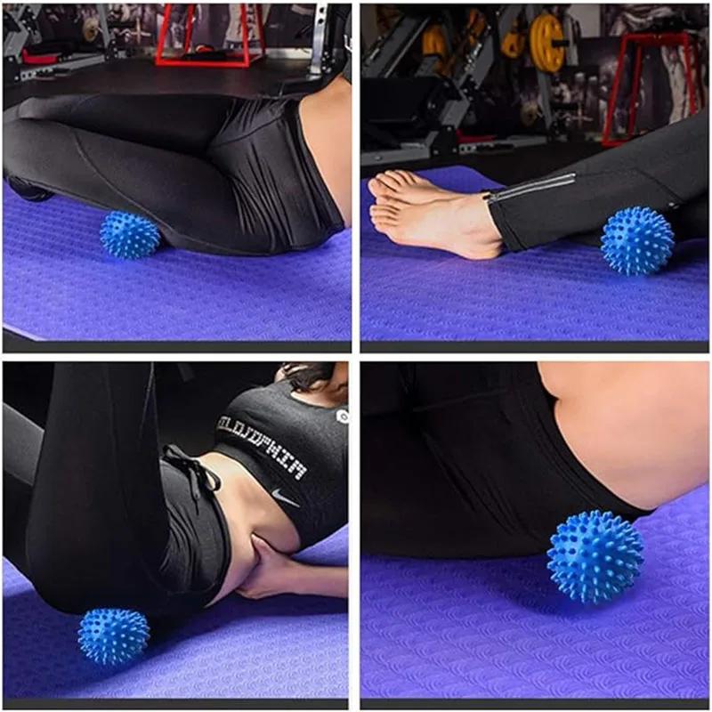7.5CM Spiky Massage Balls Myofascial Release Ball For Feet Back Hands Spiked Massager Yoga Exercise Fitness Muscle Knots Relax