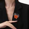 Black Wizard Hat Pumpkin Brooch Universal Alloy Badge Personalized Versatile Clothes Backpack Scarf Accessories Halloween Brooch