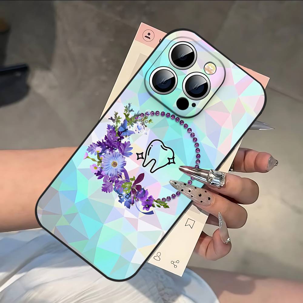 The Dentist Tooth Phone Case For IPhone 17 16 15 14 13 12 11 PRO MAX PLUS Mini TPU Soft To Skin-friendly Case