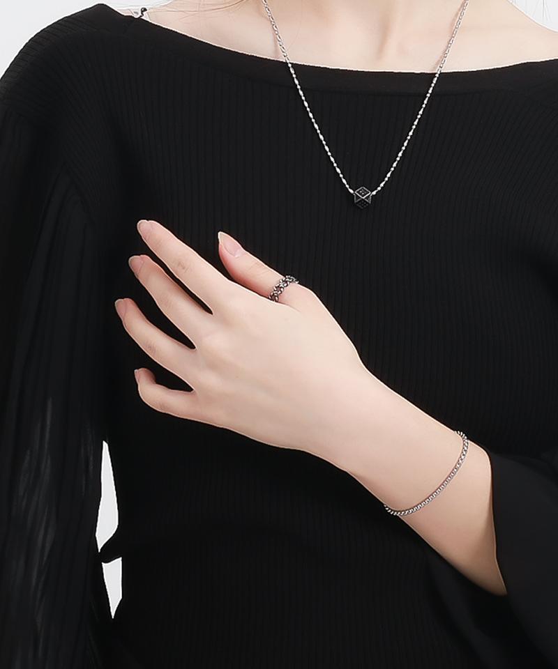 Blancier Shenfunk Bl267R1277 Chain Open Ring Women'S Ring