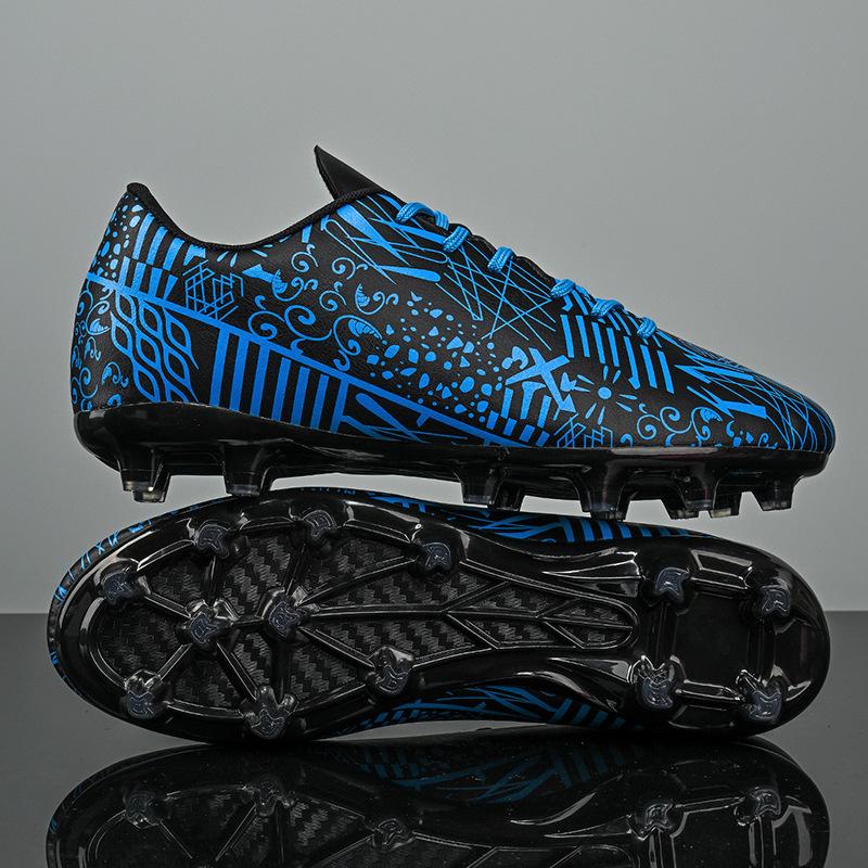 

New Football Shoes Football Shoes New Grass Match Long Broken Nails Factory Direct Sales Low Price Drainage 35
