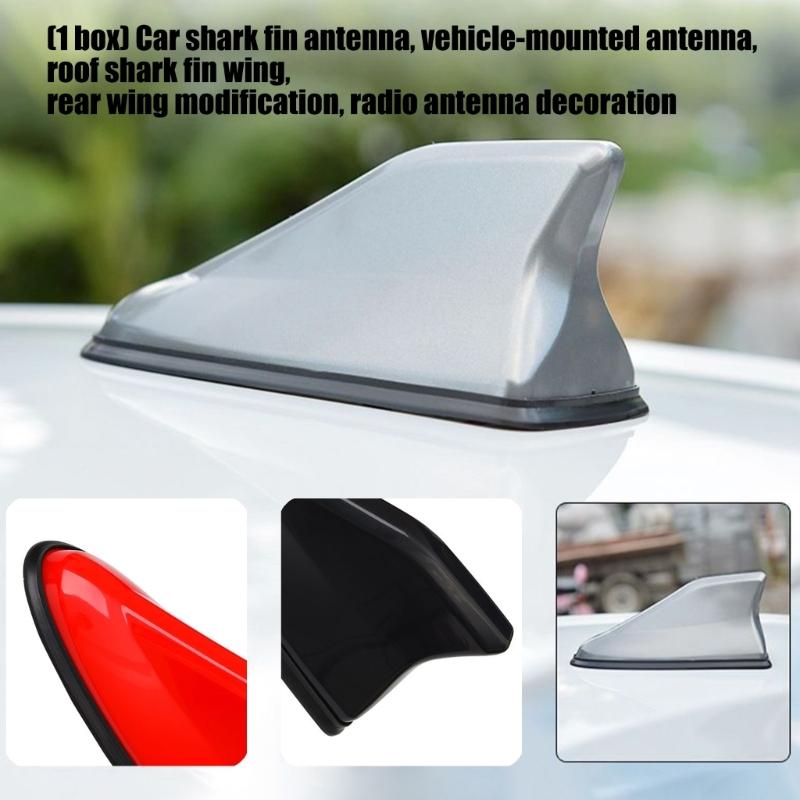 Car Roof Antenna Caps Adhesive Shark Fin Antenna Cover Universal Aerial Cover Trim Easy Installation Aerial Toppers