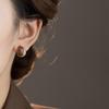 French Maillard Color Block Enamel Drop Earrings – Simple, Versatile, Unique Accessory