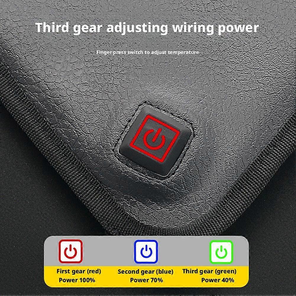 Universal Motorcycle Heated Seat Cushion Waterproof Electric Warmer Seat Cover