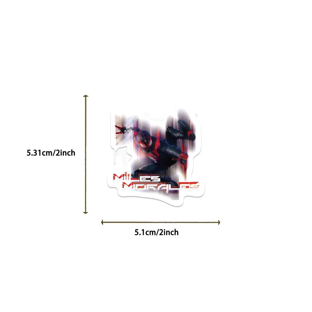 Set of 50 Cute Anime Stickers for Crayon Waterproof Cute and Stylish Cartoon DIY Great Gifts for Birthdays and New Years Spider-Man Stickers,