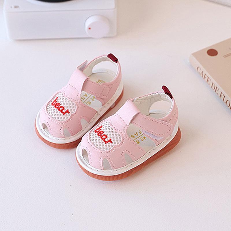 Baby Boys Girls Soft Sole Summer Shoes With Magic Tape For Toddler Walking And Play