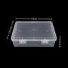 Large Transparent Rectangular Hardware Storage Box with Lid - PP Plastic Tool Accessories Organizer