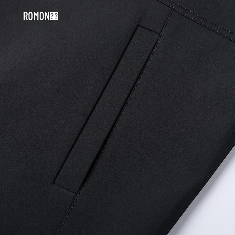 Romon Men's Detachable Hood Windproof Business Casual Jacket