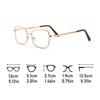 Spectacle Lens Power +100 To +400 Presbyopia Glasses Vision Care Square Farsightedness Reading Glasses Gold Silver Lightweight