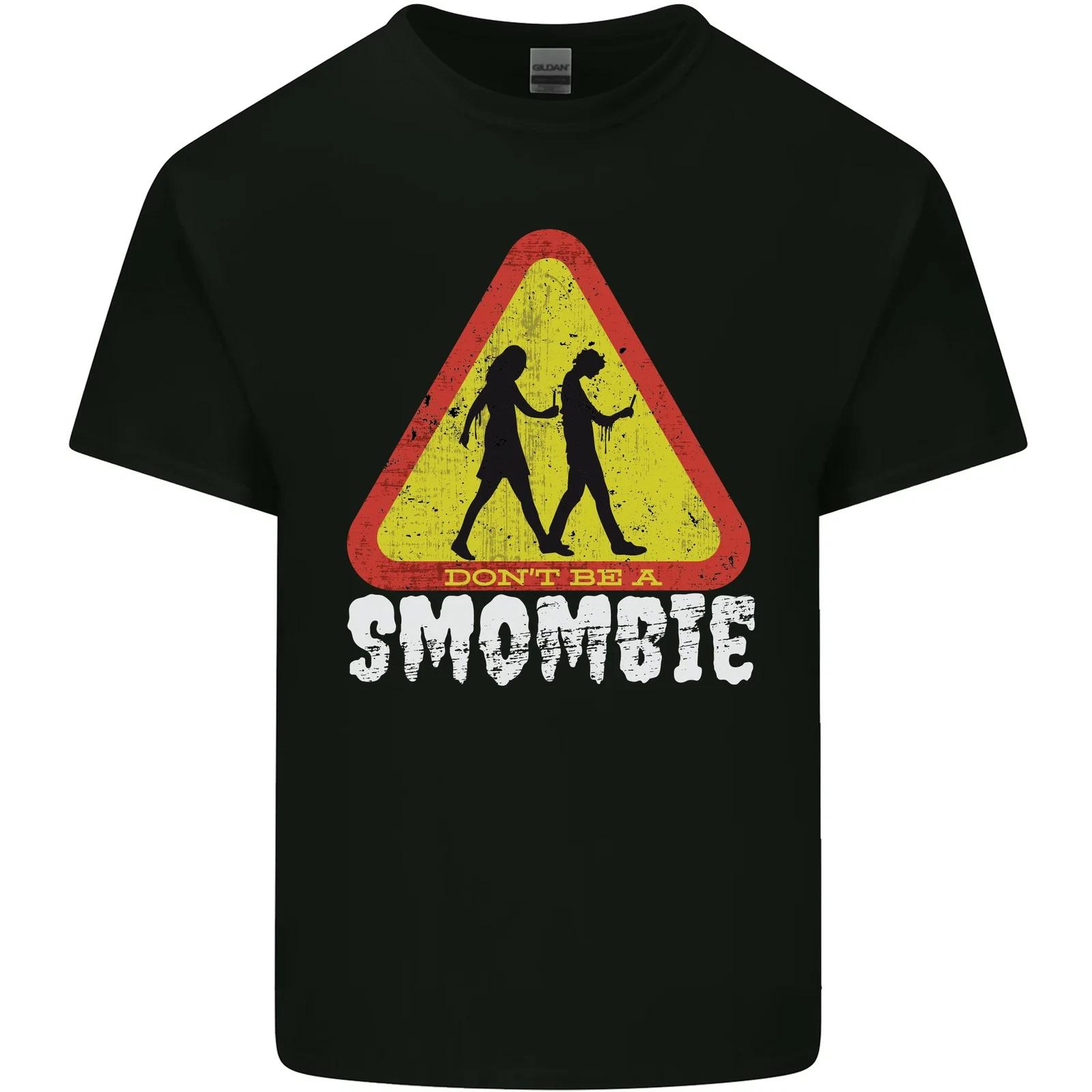 Smombie Antisocial Phone Addict Smartphone Kids T-Shirt Childrens M