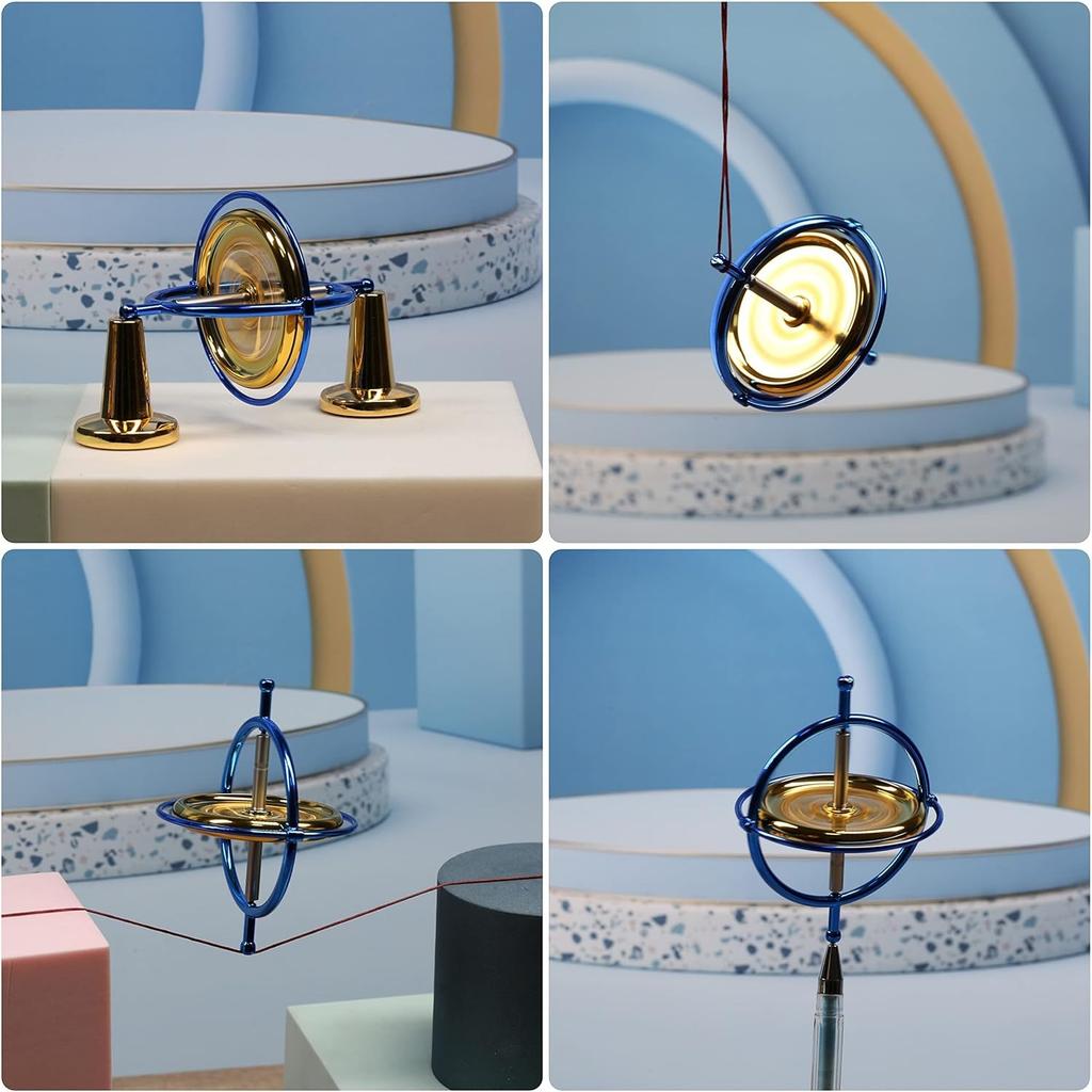 Precyzyjny żyroskop metalowy bączek antygrawitacyjny zabawka do balansowania prezent edukacyjny AG002