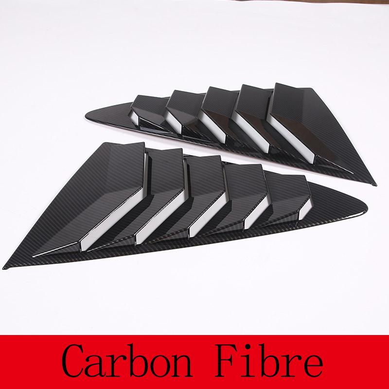 

Car Rear Window Triangle Exterior ABS Black Shutter Deflector Decoration Modified Accessrories For Jaguar F-TYPE 2013-2026