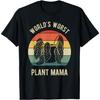 World's Worst Plant Mama Farmer Gardener Sad Plant Mommy T-Shirt(8)