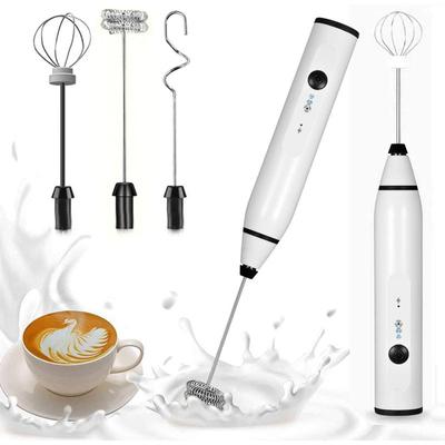 Mini batidora eléctrica de mano para leche, batidora de huevos con USB, batidora eléctrica para espumar leche y capuchino.