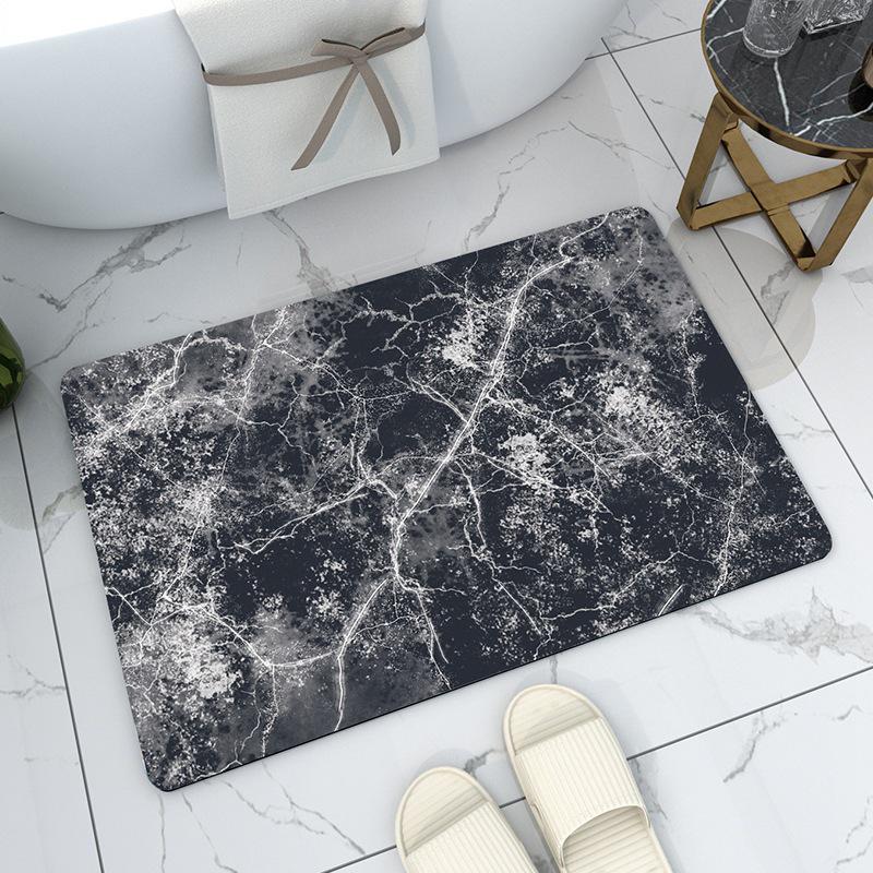 Mramorová diatom absorpční rychleschnoucí protiskluzová koupelnová předložka