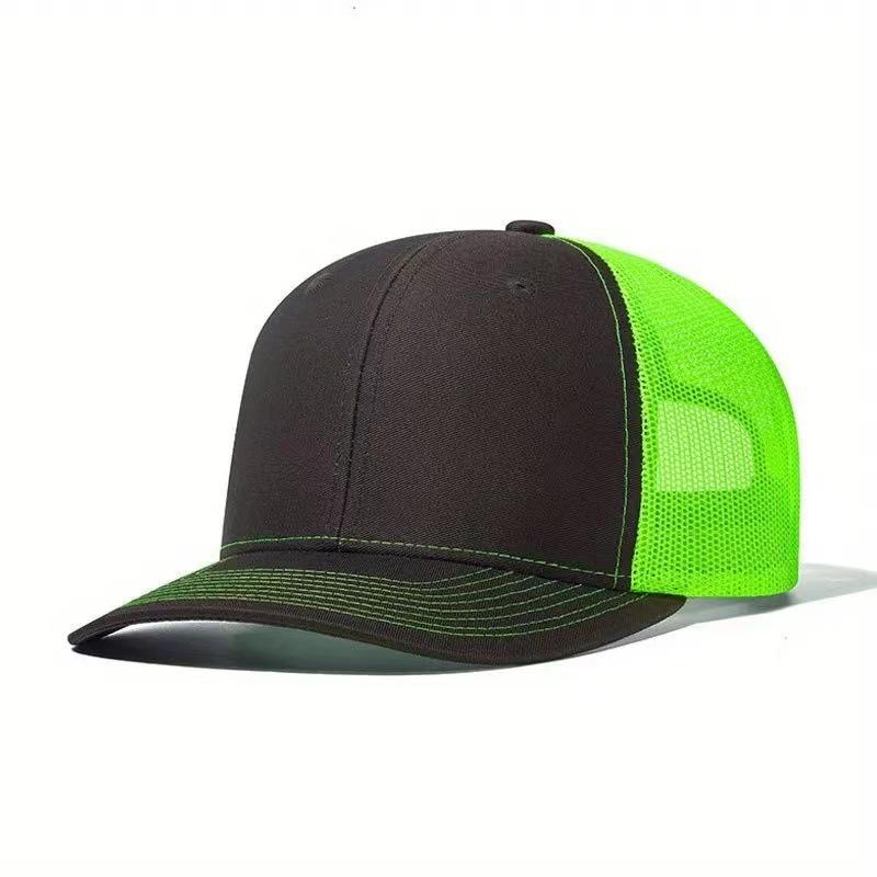 Trucker Hat Cotton Plain Mesh Sports Cap Embroidery Patch Custom Logo Blank Mesh Snapback Gorras 112 Truck Driver Cap