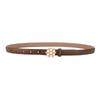 Genuine Leather Woman Belt With Rhinestones For Dress And Jeans Fashion Accessory