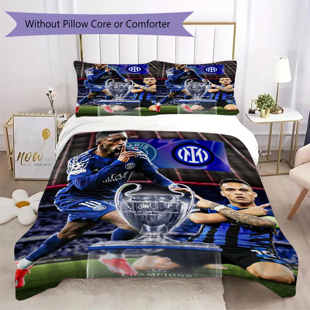 Famous F.C. Internazionale Milano football player Lautaro Martínez Home Decoration Soft Bedding Down Pillowcase Duvet Cover (without core) L10