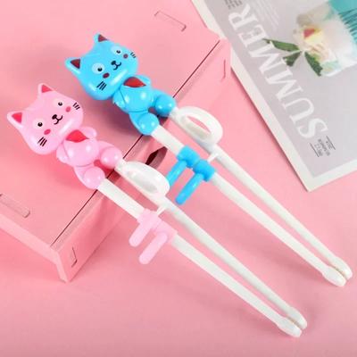 Cartoon Animal Chopsticks for Children Cute Kitten Lollipop Koala Learning Chopstick Baby Kids Training Tableware Food Sticks
