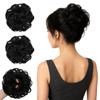 Extensions de chignon désordonné Cerrito - Accessoires pour cheveux pour femme, Chignon Juda bouclé ondulé avec élastique, Fabricant de donuts artificiels, Styl