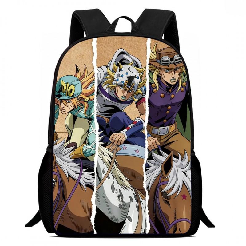 Zaino Scolastico per Bambini del Cartone Animato JoJo's Bizarre Adventure Leggero Ergonomico a Doppia Spalla Con Disegno Stampato Voti