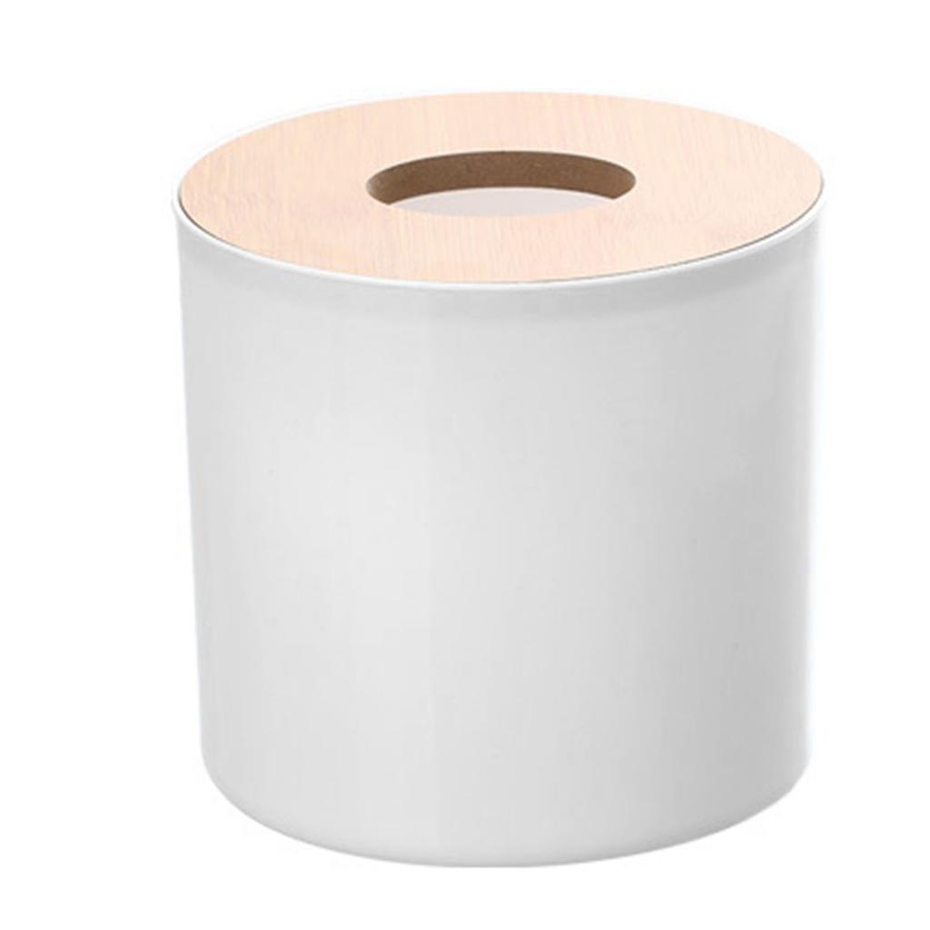 Roll Tissue Box Holder Innovative Modern Concise Large Space Round Tissue Toilet Paper Dispenser for Bathroom Living Room