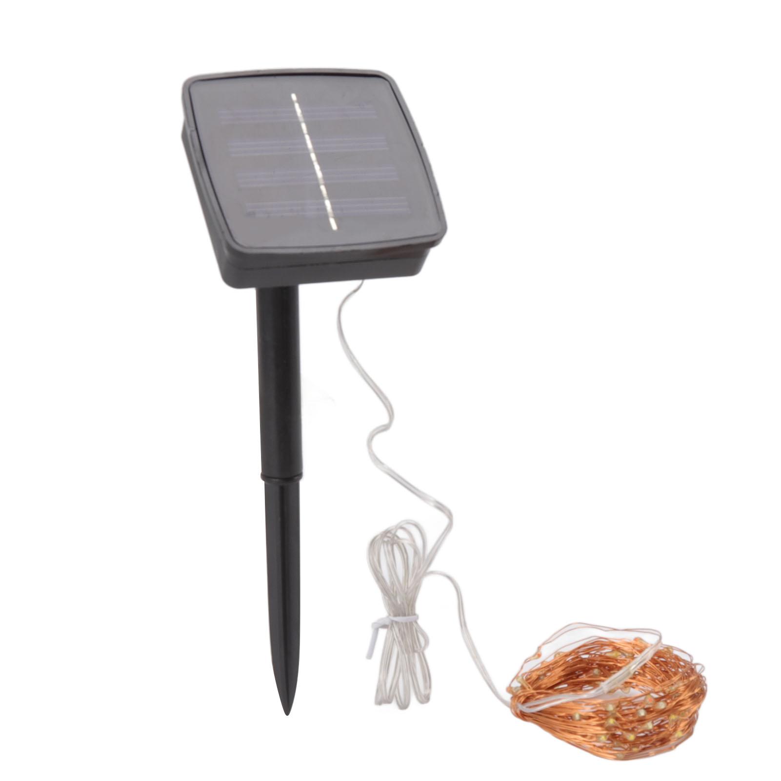

LED Solar String Lights IP44 Waterproof Heatproof Solar Powered Copper Wire Lights for Outdoor Garden Balcony Decoration