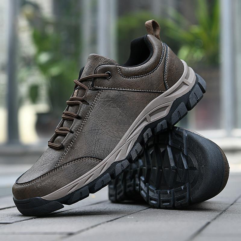 Fashion Men's Hiking Shoes Luxury Brand Casual Shoes Outdoor Non-slip Trekking Shoe Lace Up Vulcanized Shoes for Men Large Size Sneakers