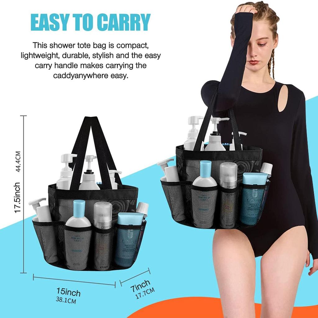 Buy Mesh Shower Caddy Basket Portable For College Dorm Room Essentials