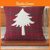 Christmas Style Pillow Cover Cushion Cover Living Room Sofa Red Plaid Decoration