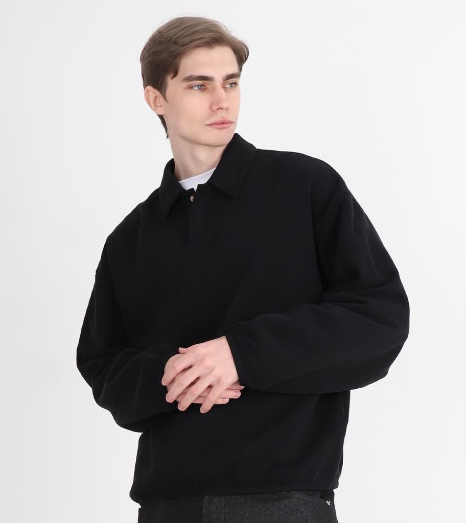 Beoteunseoul Two-Button Collared Knit 3 Colors (Black)