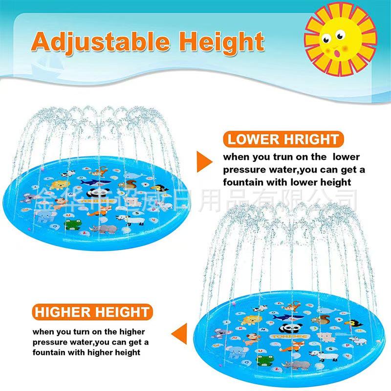 Dolphin Two-Color PVC Outdoor Sprinkler Pool Pad