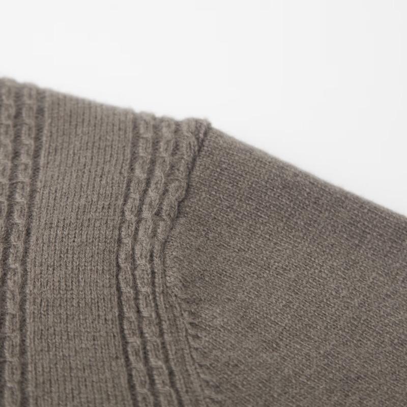 Pánský těžký vlněný svetr Shanshan na poloviční zip